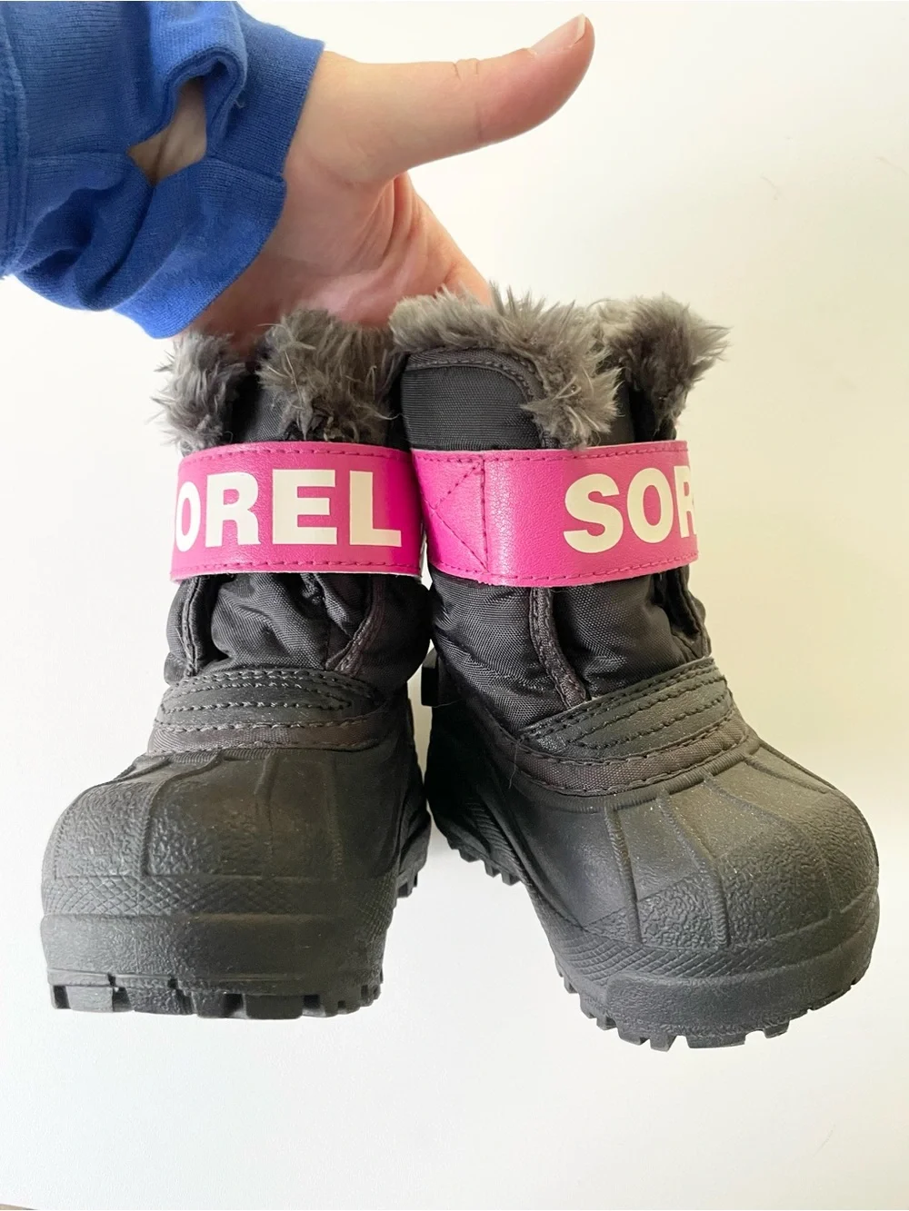 SOREL Snow Commander Snowboots Waterproof Pink Black size Infant 4
